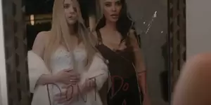 Kim K Lesbian Porn - Emma Roberts And Kim Kardashian Scare In First Trailer For AHS: Delicate