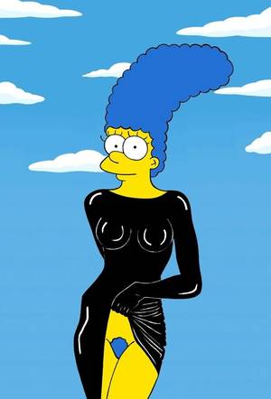 futurama nude beach scene - Marge as Stephanie Seymour | Marge Simpson Models The Most Iconic Fashion  Poses Of All Time