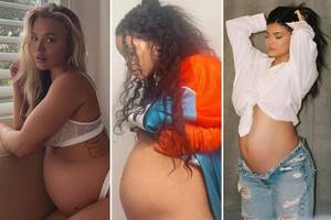 cookie sc pregnant nude sex - Rihanna, Kylie Jenner, Tammy Hembrow & more stars show off bare baby bumps  in nearly naked looks during pregnancy | The US Sun