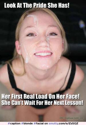 Blonde Facial Porn Captions - Submissive Girl Cum Facial Captions | BDSM Fetish