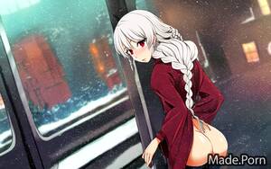 naked japanese cartoon art - Porn image of seductive 20 morning white hair nude big ass japanese created  by AI