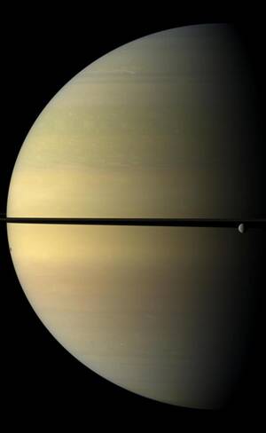 Moon Porn - Space Porn: Saturn And Its Moon, Rhea - Towleroad Gay News