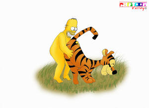 cartoon valley simpsons - Rule 34 - cartoonvalley.com crossover disney gay homer simpson human male  male only multiple males the simpsons tigger what winnie the pooh  (franchise) yaoi | 309674