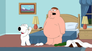 Family Guy New Meg Porn - Peter harasses Brian about being naked in tonights new episode: A Fistful  of Meg : r/familyguy