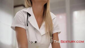 Blonde Nurse Captions - Nurse at sperm bank helps donors - XVIDEOS.COM