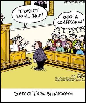 Funny Porn Jokes - Funny pictures about Jury of English Majors. Oh, and cool pics about Jury  of English Majors. Also, Jury of English Majors.