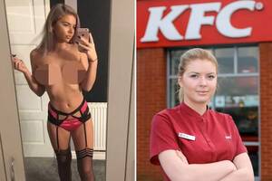 Kfc Porn - Star of hit BBC documentary packs in KFC job to sell Â£10 topless snaps |  The Sun