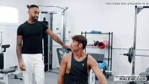 gym black cock - Huge Black Dick Gets some Cozy White ass at the gym watch online