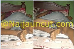 drunk black upskirt - Upskirt Nude Pics Of Rita On Bed Showing Her black Pants While Sleeping -  NaijaUncut- Free Naija With African Porn Videos And Pictures