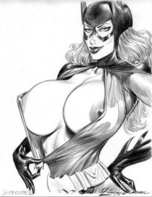 Batgirl Big Boobs Porn - Batgirl has a problem â€“ she can't put her huge boobs in this tight costume!  â€“ Batman Hentai