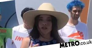 Alexa Nikolas Zoey Porn - Watch: Former Zoey 101 child actress Alexa Nikolas protests outside  Nickelodeon studios | Metro Video