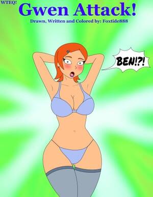 Ben 10 Gwen Porn Panties - Gwen Attack Original and White Lingerie Versions - IMHentai