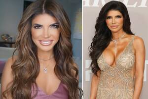 her long boobs - RHONJ fans stunned at Teresa Giudice's 'enormous' chest in plunging nude  dress at LA bash and claim she got new boob job | The US Sun