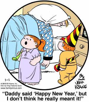 Classic Porn Family Cirus Comics - Family Circus Cartoon for Jan/01/2013