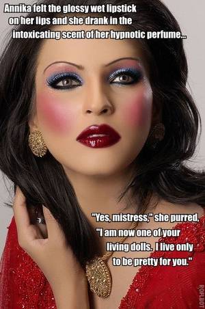 Makeup Porn Captions - Sexy sissy boy Kim