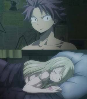 anime lucy nude - Is Lucy sleeping naked and that doesn't bother Natsu at all