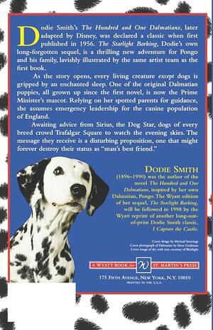 101 Dalmatians Puppy Porn - The Starlight Barking: The Sequel to The Hundred and One Dalmatians (Wyatt  Book): Dodie Smith, Janet Grahame-Johnstone, Anne Grahame-Johnstone:  9780312156640: Amazon.com: Books