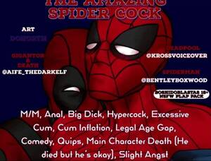 Cumshot Porn Spider Man Meme - Deadpool gets fucked by Spiderman's gigantic cock - AllBoner.com