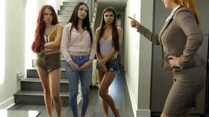 Left Alone - Jade Baker, Milana Ricci and Sabina Rouge Girls Left Alone on Detention  Girls