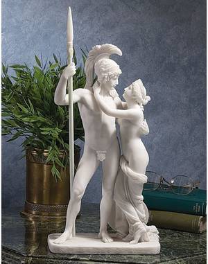 Aphrodite Zeus Porn - Nude Greek God Ares and Goddess Aphrodite Bonded Marble Statue Sculpture