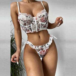 Girdle Bra Sex - Exotic Lace Lingerie Set With Lace Corset Bodysuit Bra And Thong For Women  Tempting And Sexy Litoral Lingers Y0911 From Mengqiqi05, $17.36 | DHgate.Com