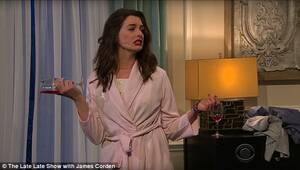 Anne Hathaway Porn Parody - Anne Hathaway performs rom-com parody with James Corden | Daily Mail Online