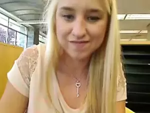 blonde girl masturbating in library - amateur blond masturbates and squirts in the library WF | xHamster