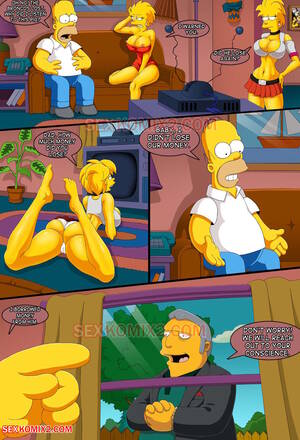 Cartoon Planet Porn - Simpsons. To the planet Orgasmo - Porn Cartoon Comics