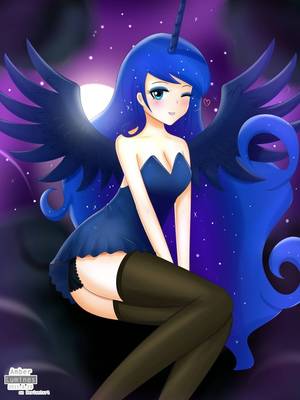 Mlp Luna Furry Anime Porn - Based on MLP Luna on the cloud. Character: Luna - My Little Pony Pixiv  Nightmare Night