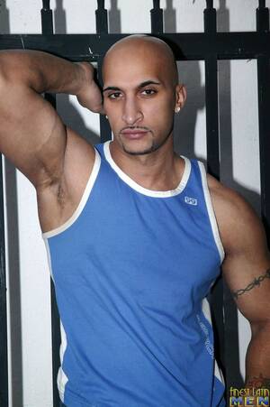 bald latin nude - Bald latin muscle man Rico by Finest Latin Men