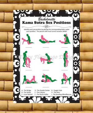 Gamer Sex Position - UNIQUE Bachelorette Party Game, Kama Sutra, Guess The Positions, Sex  Positions, Naughty, Black and White, Printable, Instant Download - BLT1