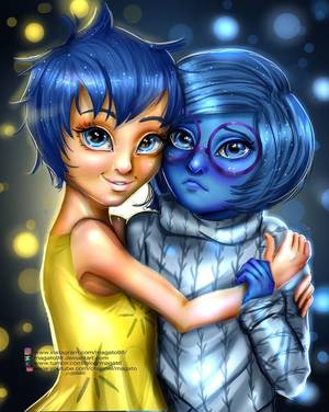 Inside Out Joy Chibi Porn - Inside Out- Joy and Sadness