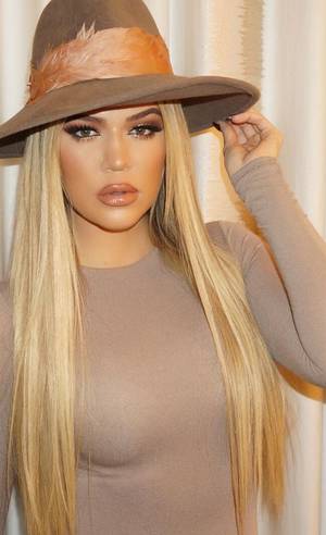 Khloe Kardashian Porn Captions - Khloe Kardashian: Hat â€“ Eugenia Kim Shirt â€“ Naked Wardrobe Plus