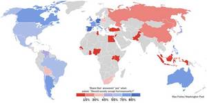 anal sex popularity - Levels of gay tolerance in 39 countries