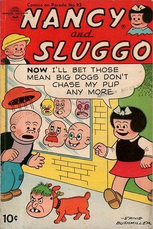 Nancy And Sluggo Comic Porn - Comic book cover | Comics on Parade No. 92 | Tags: Nancy and Sluggo, dog,  mask