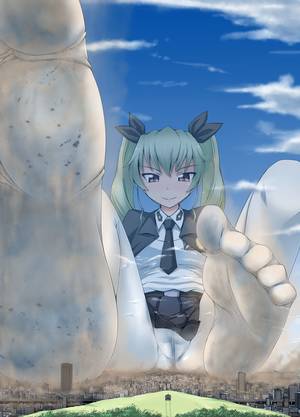 giantess anime panties upskirt porn - Giantess Booru (Image 218478: city clouds destruction dirty_socks giantess  giga_giantess girls_und_panzer green_hair ochiko_terada outdoors panties  sitting ...