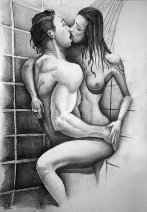 Erotic Porn Drawings - Erotic Pencil Sketches - 60 porn photos