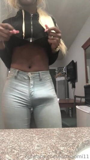 hung black shemales jeans - Tranny in Tight Jeans Shows off Her Big Bulge | xHamster