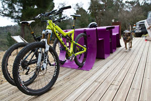 fucked on bike - The bike rack picnic table