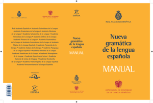 espa%C3%B1ola - PDF) Rae-manual-de-la-nueva-gramc3a1tica-de-la-lengua-espac3b1ola-pdf |  claudia manriquez - Academia.edu