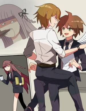 Makoto Naegi Dangan Ronpa Yaoi Porn - Kirigiri bout to murder Togami.