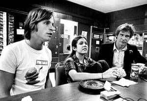 Carrie Fisher Profiles 8 Porn - Actors Mark Hamill, Carrie Fisher and Harrison Ford in 1977