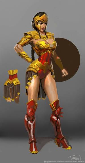 Injustice Gods Among Us Wonder Woman Porn - When Video Game Artists Get To Redesign Comic Book Superheroes, in the  comments is a very interesting Wonder Woman costume discussion