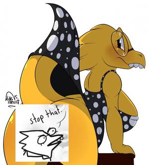 Furry Undertale Alphys Porn - People seem to really like alphy's butt, and i agree, alphys has a  magnificent butt!