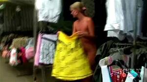 changing clothes in public - Watch Lady Gets Naked at Market Trying on Clothes - Exhibitionist, Public  Nudity, Milf Porn - SpankBang