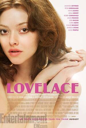 Beautiful Porn Actress Ratings - Lovelace': Amanda Seyfried pornstar poster flaunts innocent look