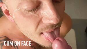 happy cum - Cum Covered and Happy Cum on Face Big Facial Cumshot Porn Video - Rexxx