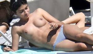 Blanca Romero - Lucia Rivera Romero Topless at the Beach! - The Nip Slip