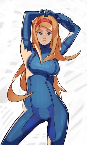 Animated Samus Porn - Samus Aran, Zero suit, Metroid series artwork by Splash Brush.