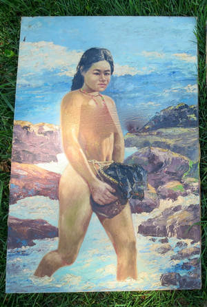 asian war vintage nudes - Vintage Painting Vietnamese Hmong Tribal Woman Original Oil Painting  Vietnam War Era SE Asia Tribal South Pacific Coastal 16 x 24 in by  BonniesVintageAttic ...